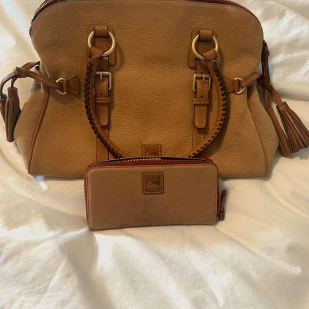 Dooney and Bourke Suede Purse and Matching Wallet